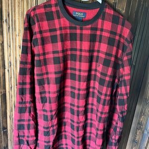 Men’s xl Polo Ralph Lauren long sleeve plaid  Henley
